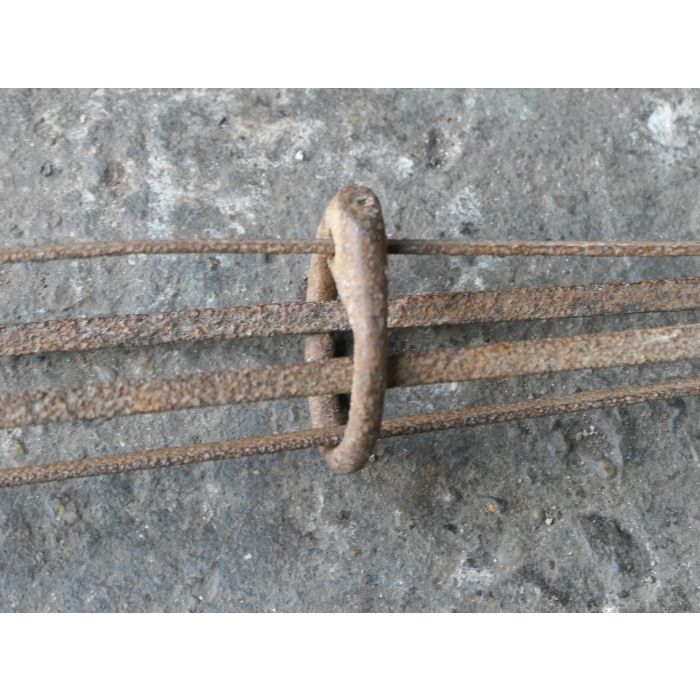 Antiker Drehspieß aus Gusseisen, Schmiedeeisen, Messing, Kupfer 