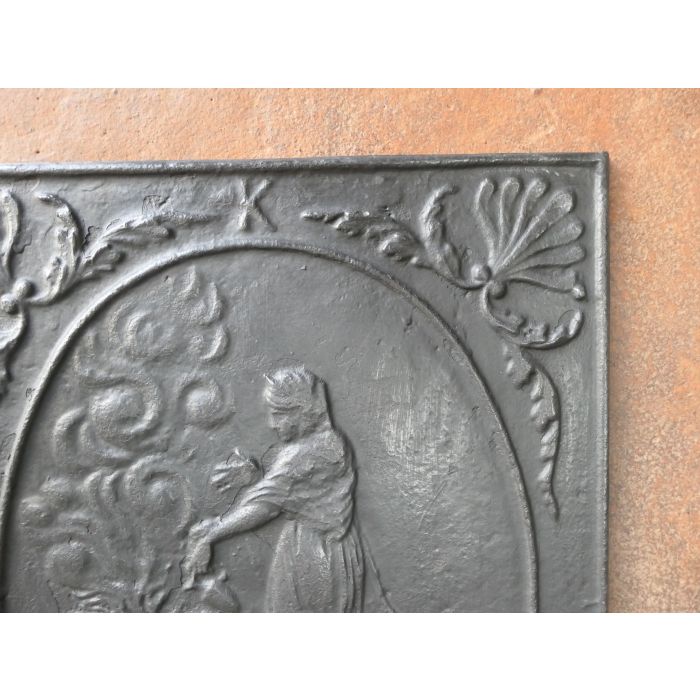 Kaminplatte 'Allegorie der Liebe' aus Gusseisen 