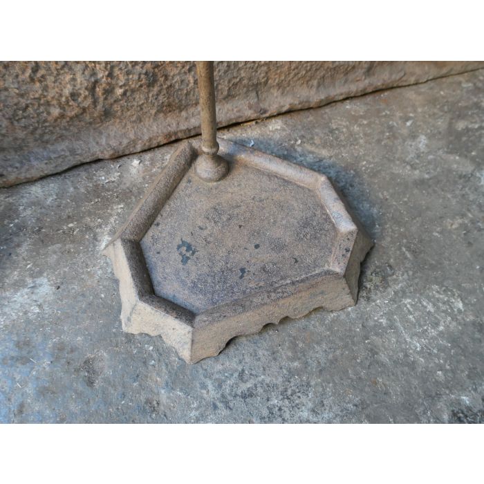 Polierter Stahl Kaminbesteck aus Messing, Polierte Stahl 