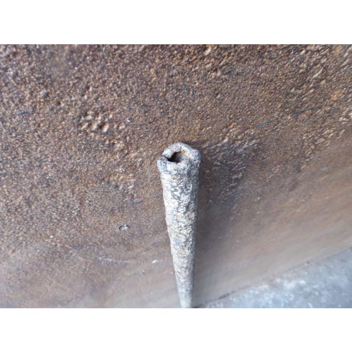 Antiker Blasrohr Kamin aus Schmiedeeisen 