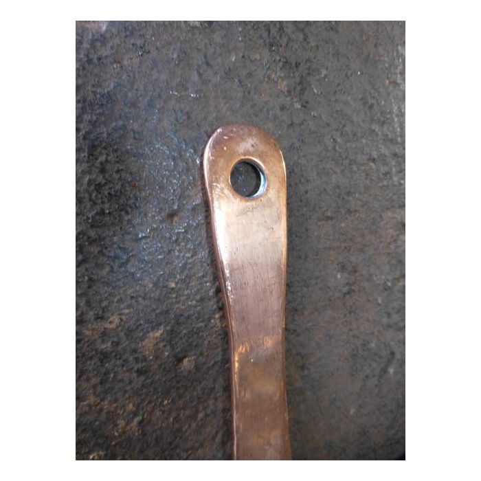 Antiker Schaumlöffel aus Poliertes Messing, Poliertes Kupfer 