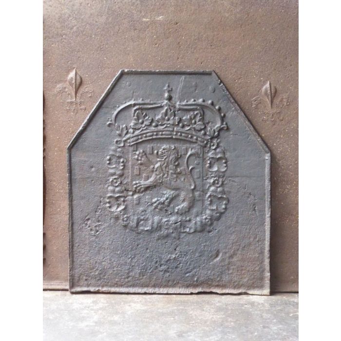 Kaminplatte 'Wappen von Nassau' aus Gusseisen 