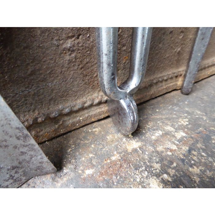 Polierter Stahl Kaminbesteck aus Polierte Stahl, Poliertes Kupfer 