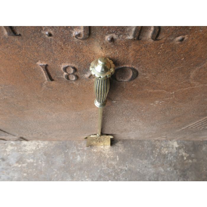 Viktorianische Kaminschaufel aus Poliertes Messing 