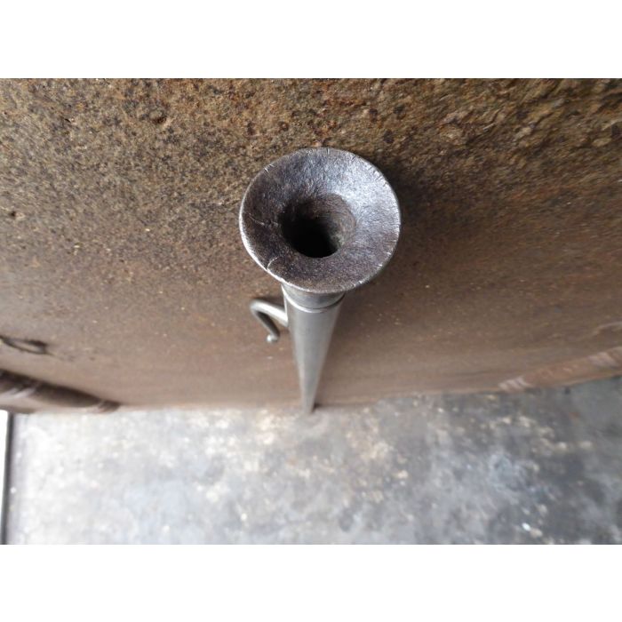 Polierter Stahl Blasrohr Kamin aus Messing, Polierte Stahl 