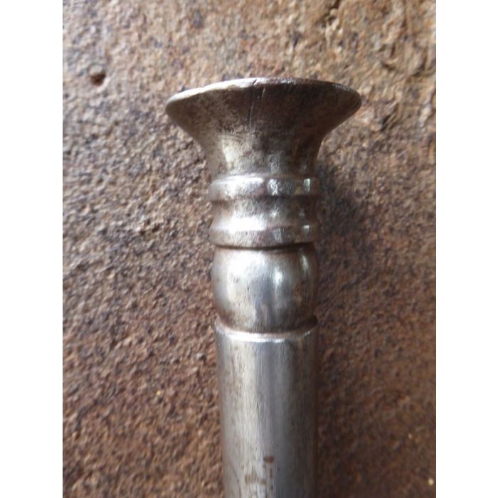 Polierter Stahl Blasrohr Kamin aus Messing, Polierte Stahl 