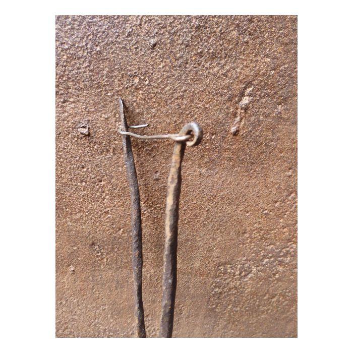 Antikes Waffeleisen (Schmiedeeisen und Messing) aus Schmiedeeisen, Messing 