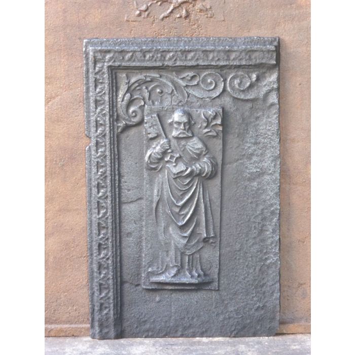 Kaminplatte 'Der heilige Petrus' aus Gusseisen 