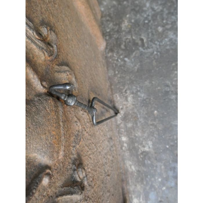 Antike Holländische Kaminzange aus Schmiedeeisen 