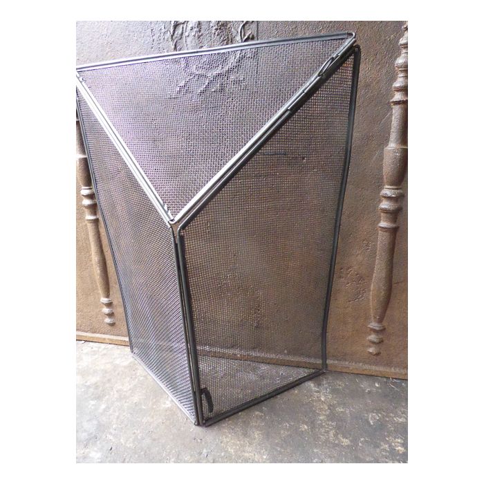 Viktorianisches Funkenschutzgitter aus Eisen-Gitter, Eisen 