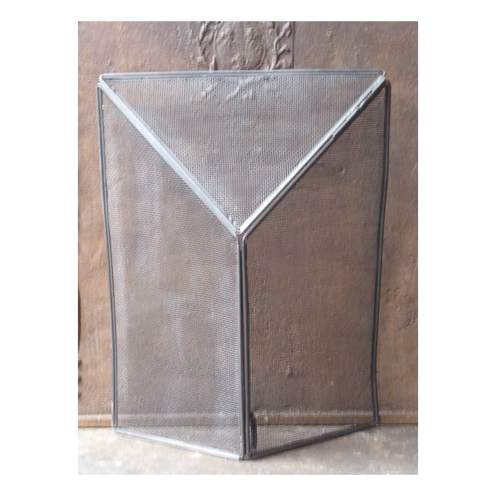 Viktorianisches Funkenschutzgitter aus Eisen-Gitter, Eisen 