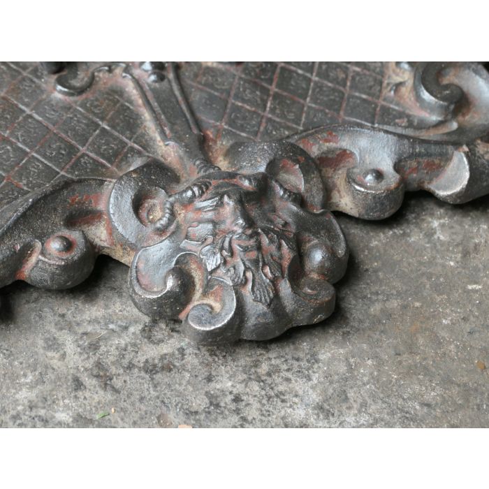 Antikes Englisches Kaminbesteck aus Gusseisen, Schmiedeeisen 