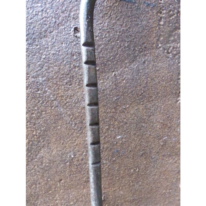 Antiker Englischer Schürhaken aus Polierte Stahl 