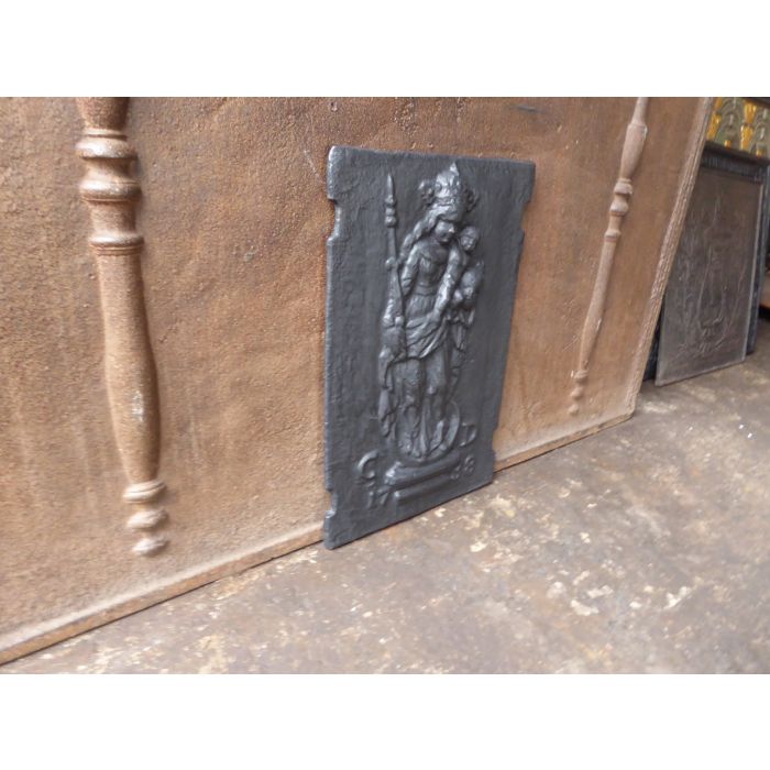 Kaminplatte 'Maria von Kevelaer' aus Gusseisen 