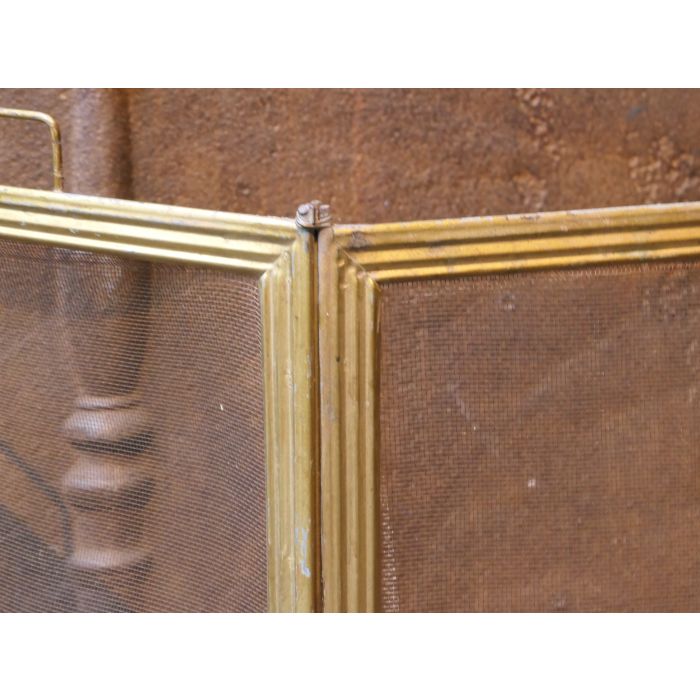 Antikes Französisches Funkenschutzgitter aus Eisen-Gitter, Eisen 