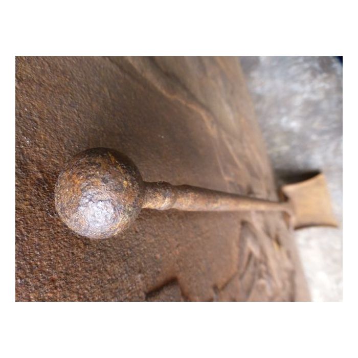 Antike Französische Kaminschaufel aus Schmiedeeisen 