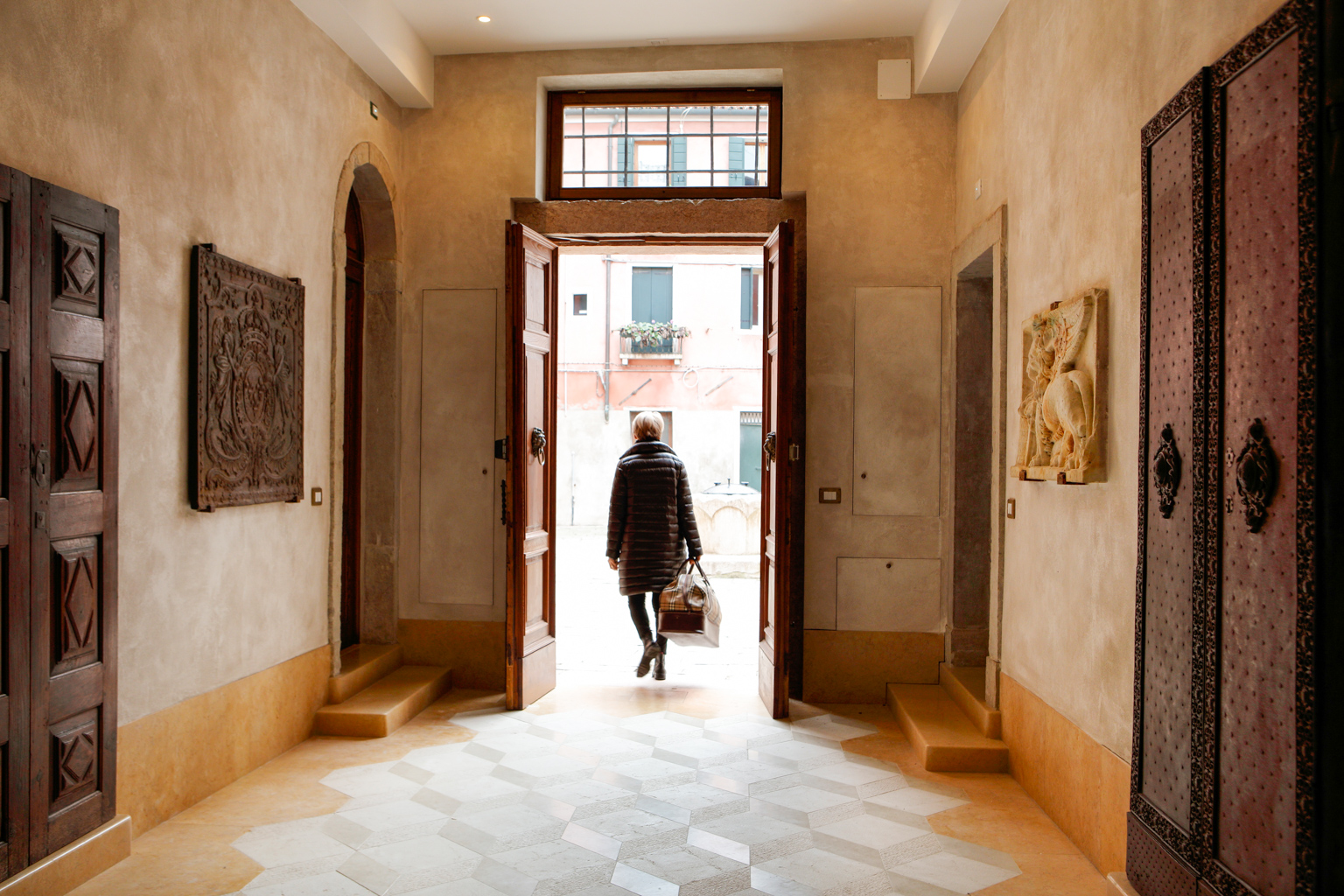 Kaminplatten als Dekoration in Venedig